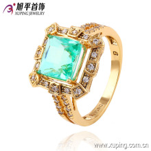 Mais recente moda banhado a ouro diamante CZ anel de dedo jóias em níquel livre para as mulheres -13540